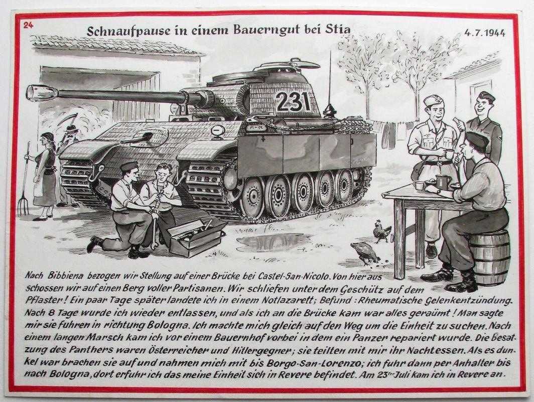 souvenir illustré d'incorporation n° 24 (recopié), par Louis Klauth (titre factice)