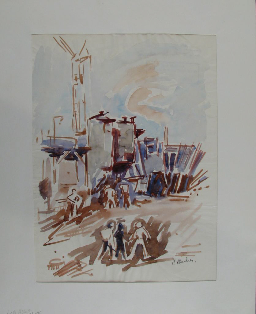danse de femmes nues (titre factice) ; paysage (titre factice)