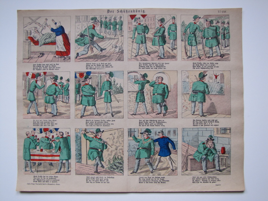 Der Schüssenkönig. (titre inscrit, allemand)