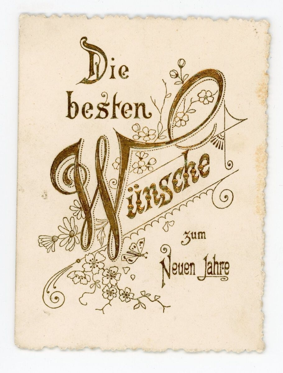 Die besten Wünsche zum neuen Jahre (titre inscrit)