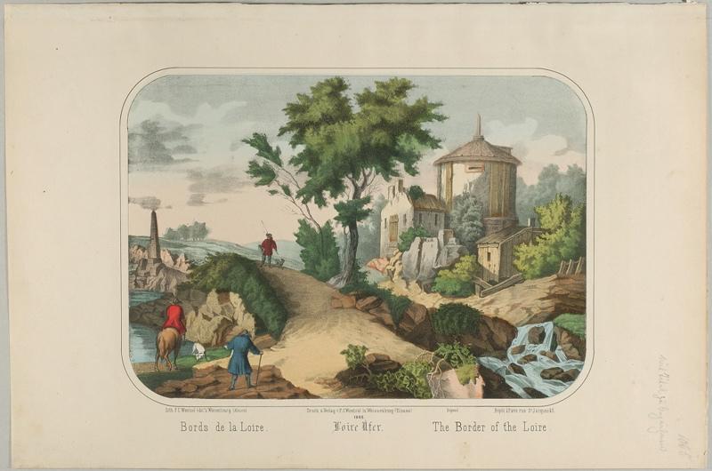 Bords de la Loire. (titre inscrit, français, allemand, anglais)