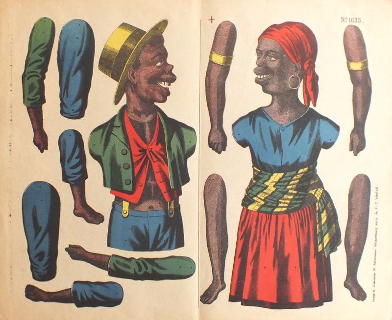 Pantins, couple de Noirs (titre factice)