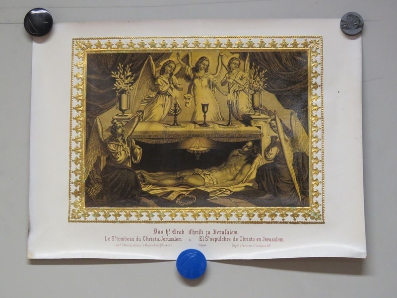 Le St. tombeau du Christ à Jérusalem. (titre inscrit, allemand, français, espagnol)