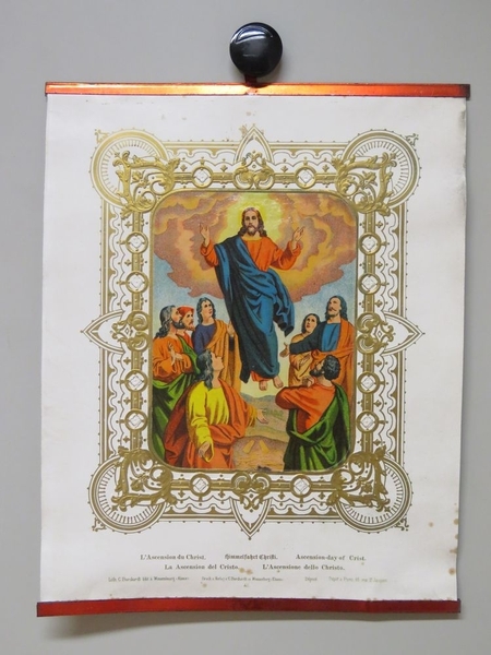 L'ascension du Christ (titre inscrit, allemand, français, espagnol, anglais, italien)