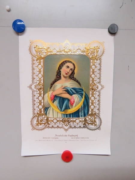 Immaculée conception. (titre inscrit, allemand, français, espagnol)