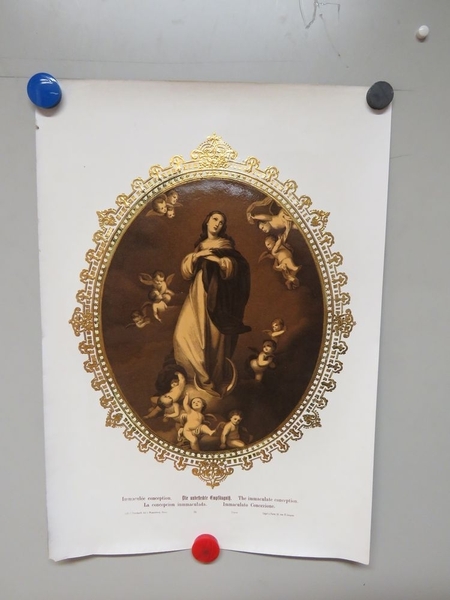 Immaculée conception. (titre inscrit, allemand, français, espagnol, anglais, italien)