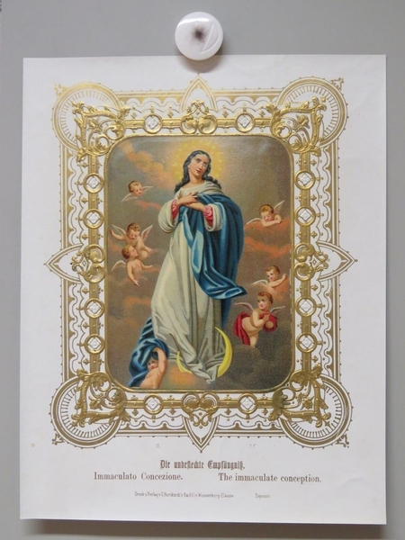 Immaculée conception. (titre traduit en français, allemand, italien, anglais)
