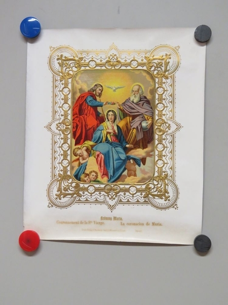Couronnement de la Ste. Vierge. (titre inscrit, allemand, français, espagnol)