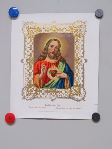 Sacré coeur de Jésus. (titre inscrit, allemand, français, espagnol)