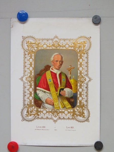Léon XIII. (titre inscrit, français, allemand, français)
