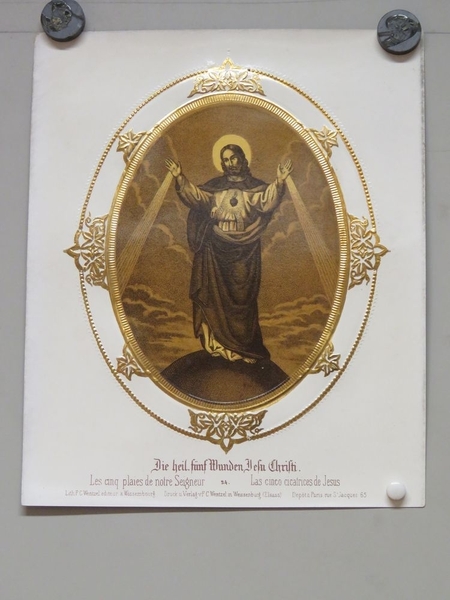 Les cinq plaies de notre Seigneur. (titre inscrit, français, allemand, espagnol)