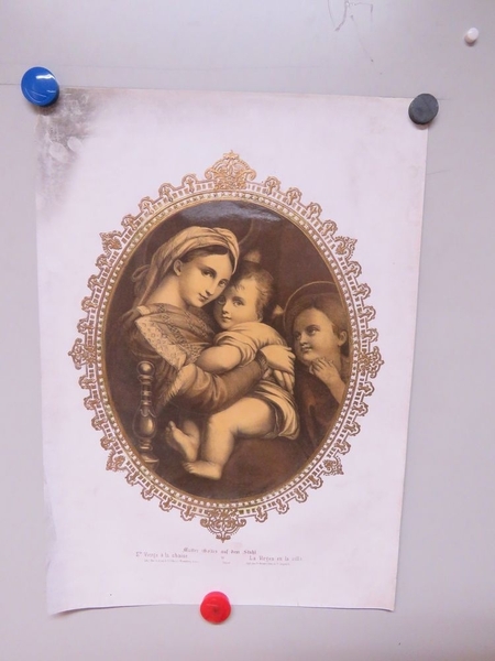 Ste. Vierge à la chaise. (titre inscrit, français, allemand, espagnol)