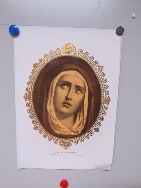 MATER DOLOROSA. (titre inscrit, latin)
