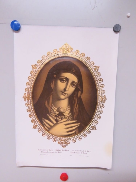 Sacré coeur de Marie. (titre inscrit, français, allemand, anglais, espagnol, italien)