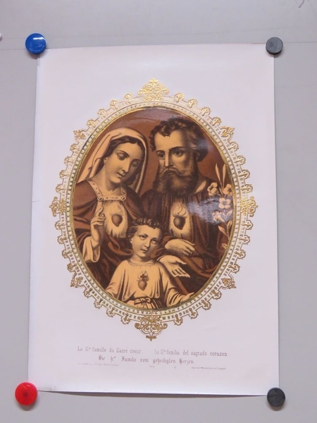 La Ste famille du Sacré coeur. (titre inscrit, français, espagnol, allemand)