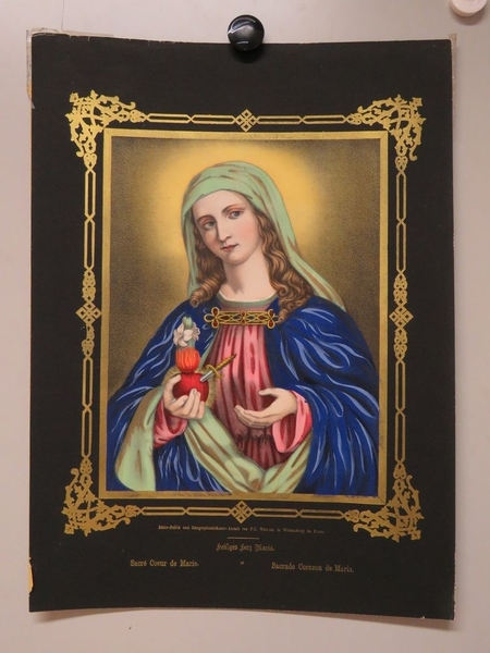 Sacré coeur de Marie. (titre inscrit, allemand, français, espagnol)