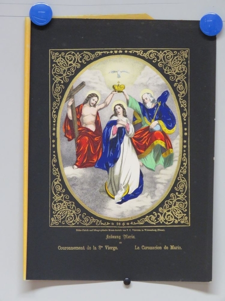 Couronnement de la Ste Vierge. (titre inscrit, allemand, français, espagnol)