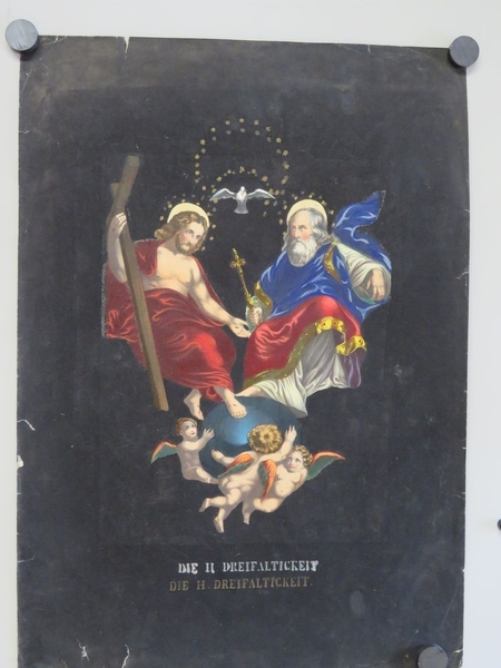 DIE H. DREIFALTIGKEIT. (titre inscrit, allemand) (traduction en français : La Sainte Trinité)