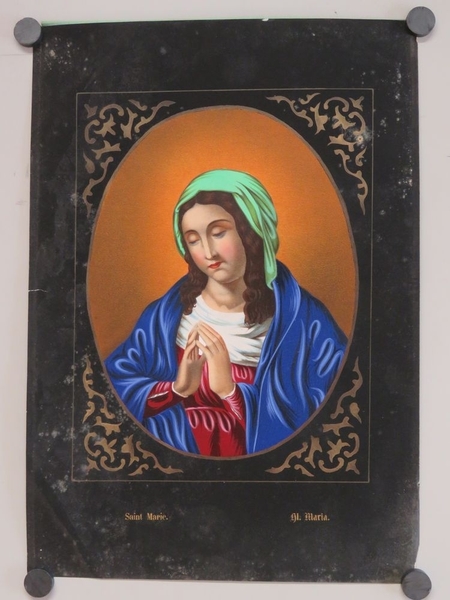 Sainte Marie, (titre inscrit, français, allemand)