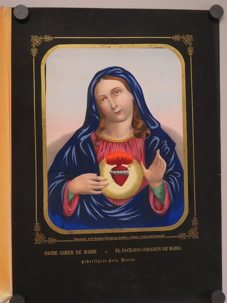 SACRE COEUR DE MARIE (titre inscrit, français, espagnol, allemand)