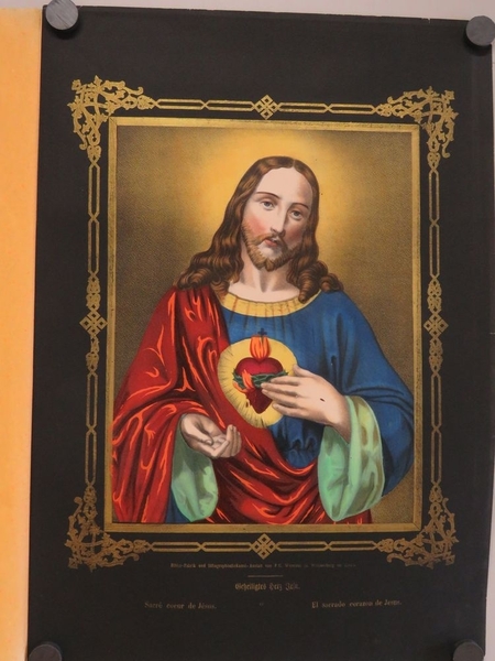 Sacré coeur de Jésus. (titre inscrit, allemand, français, espagnol)
