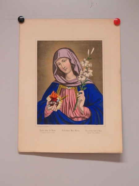 Sacré coeur de Marie. (titre inscrit, français, allemand, anglais, espagnol, italien)