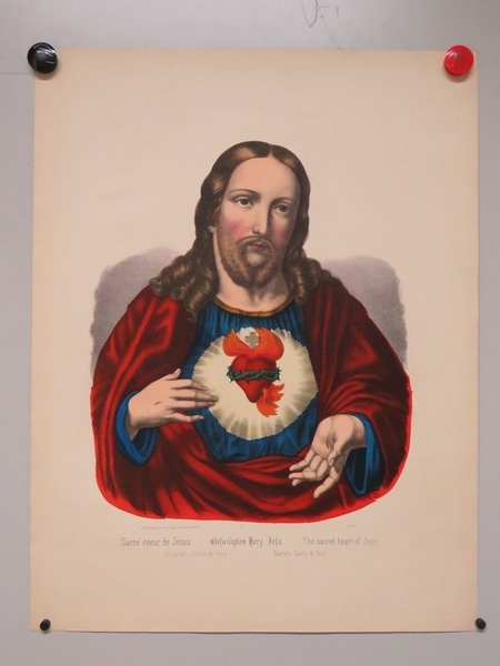 Sacré coeur de Jésus. (titre inscrit, français, allemand, anglais, espagnol, italien)