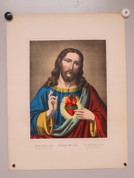 Sacré coeur de Jésus. (titre inscrit, français, allemand, anglais, espagnol, italien)