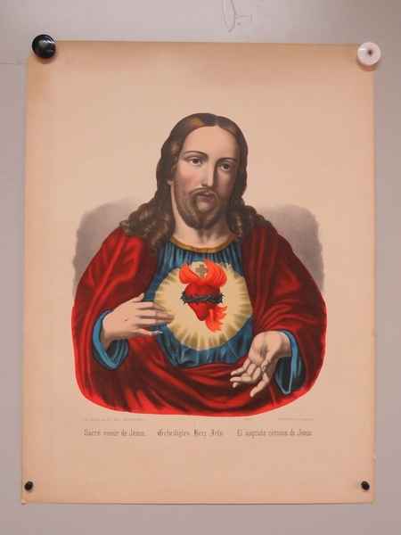 Sacré coeur de Jésus. (titre inscrit, français, allemand, espagnol)