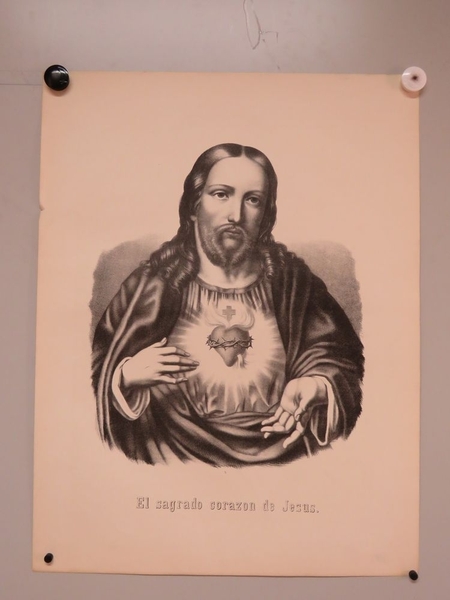 El sagrado corazon de Jesus. (titre inscrit, espagnol)