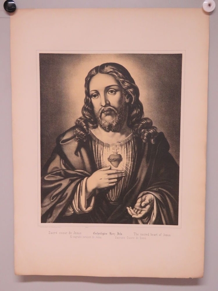 Sacré coeur de Jésus. (titre inscrit, français, allemand, anglais, espagnol, italien)