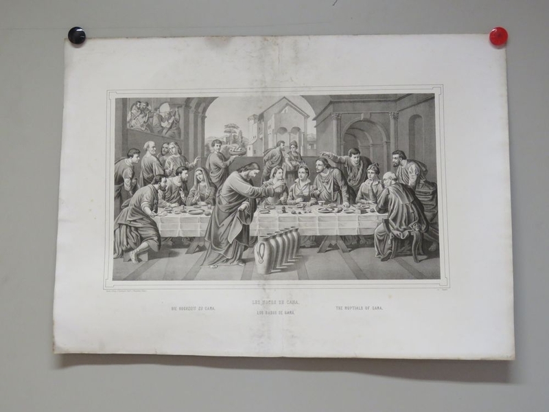 LES NOCES DE CANA. (titre inscrit, allemand, français, anglais, espagnol)