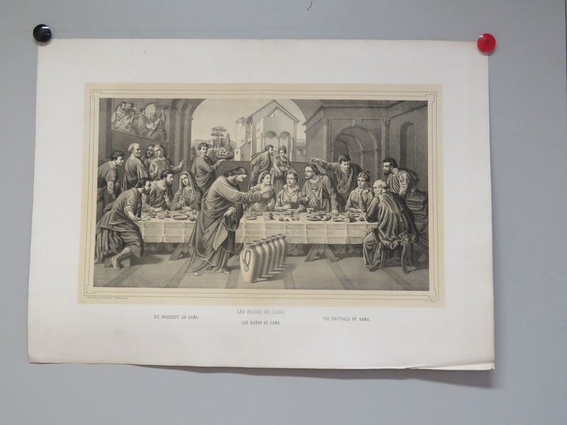 LES NOCES DE CANA. (titre inscrit, allemand, français, anglais, espagnol)