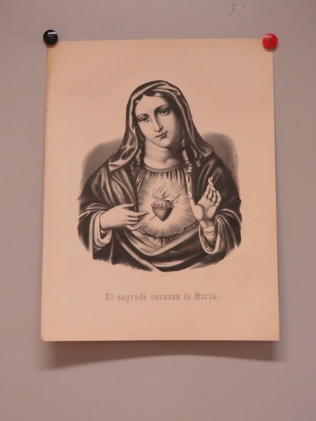 El sagrado corazon de Maria. (titre inscrit, espagnol)
