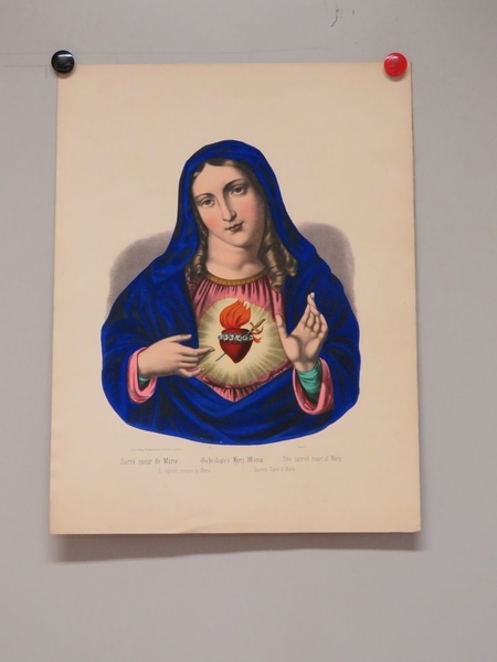 Sacré coeur de Marie. (titre inscrit, français, allemand, anglais, espagnol, italien)