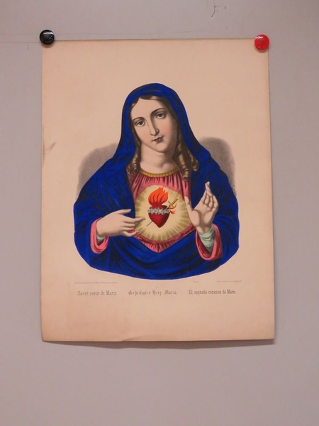 Sacré coeur de Marie. (titre inscrit, français, allemand, espagnol)