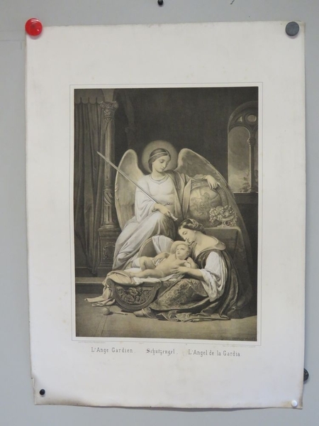L'ANGE GARDIEN. (titre inscrit, français, allemand, espagnol)