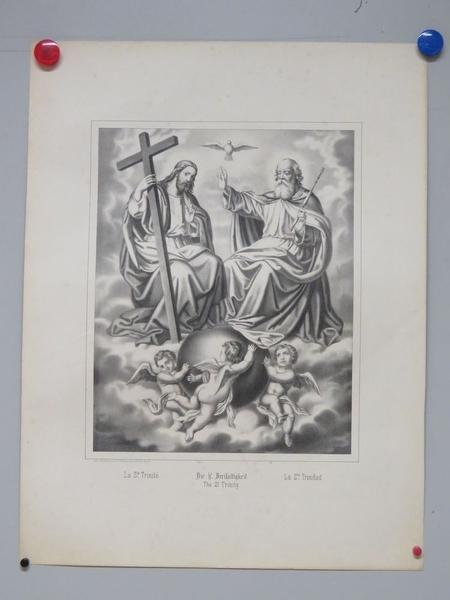 La Ste. Trinité. (titre inscrit, français, allemand, espagnol)