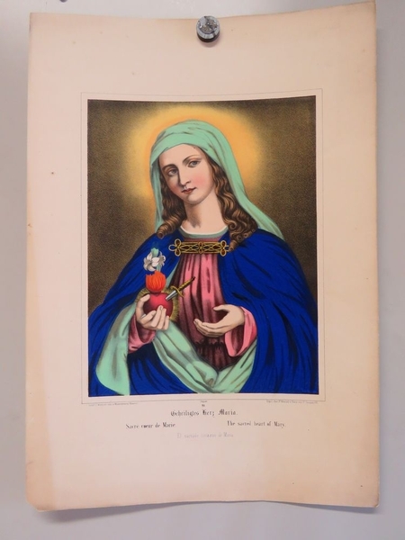 Sacré coeur de Marie. (titre inscrit, allemand, français, anglais, espagnol)