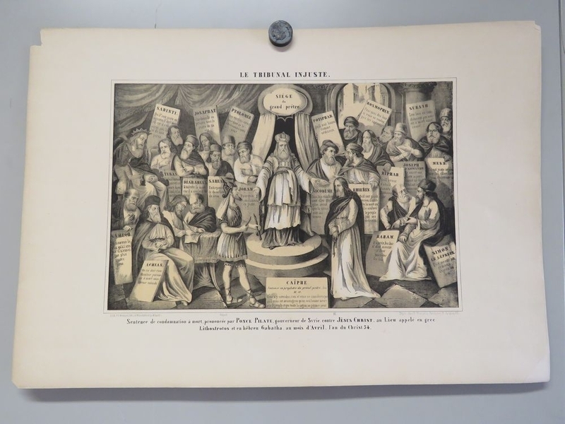 LE TRIBUNAL INJUSTE. (titre inscrit, français)