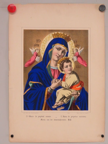 Ste. Marie de perpétuel secours. (titre inscrit, français, espagnol, allemand)