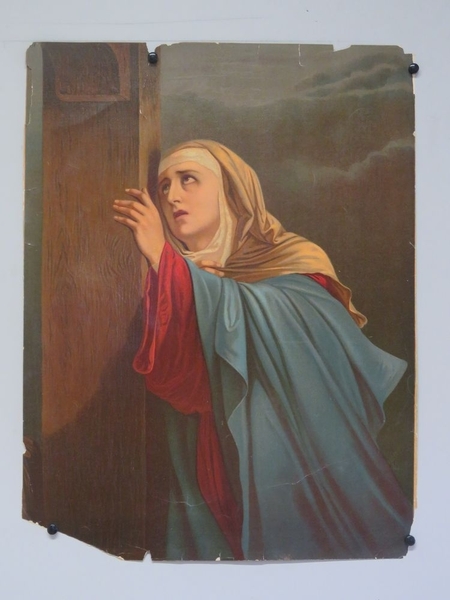 Marie au pied de la croix. (titre factice)