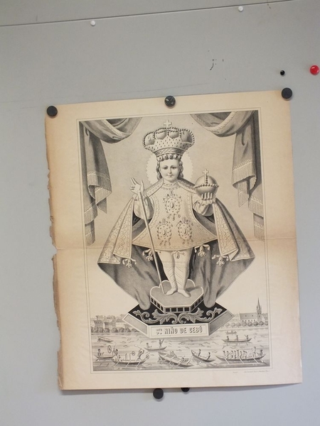 STO. NIÑO DE CEBÙ. (titre inscrit, espagnol) ; saint Enfant de Cébu (titre traduit)