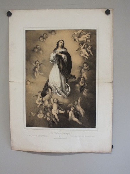 L'IMMACULÉE CONCEPTION. (titre inscrit, allemand, français, anglais, espagnol)