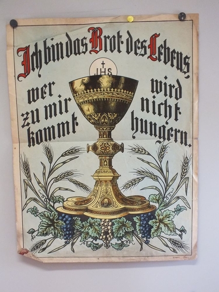 Ich bin das Brot des Lebens, wer zu mir kommt wird nicht hungern. (titre factice, allemand) ; Je suis le pain de la vie, celui qui vient à moi n'aura jamais faim (titre traduit)