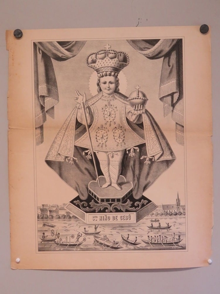 STO. NIÑO DE CEBÙ. (titre inscrit, espagnol) ; saint Enfant de Cébu (titre traduit)