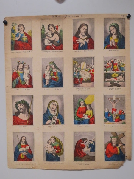 Hl. Bilder zum verschneiden. (titre inscrit, allemand)