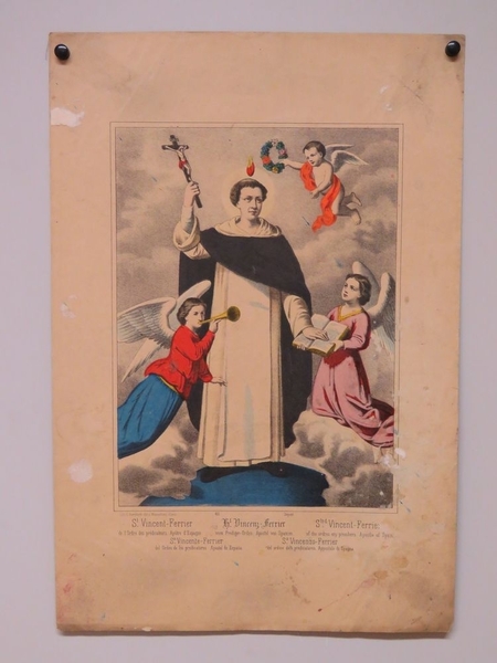 St. Vincent-Ferrier de l'Ordre des prédicateurs. Apôtre d'Espagne. (titre inscrit, français, allemand, anglais, espagnol, italien)