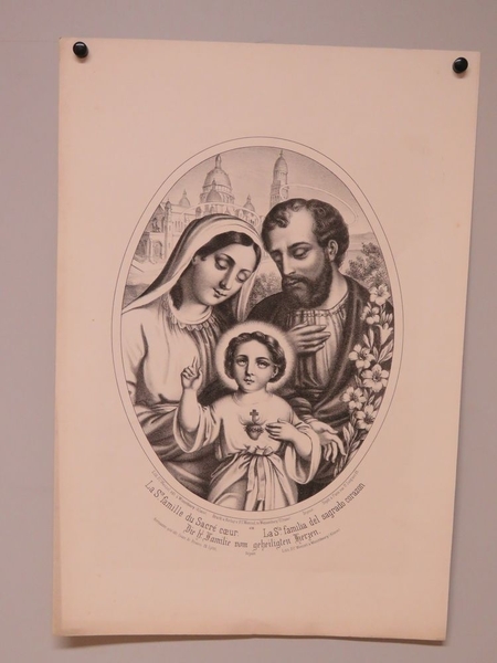 La Ste. famille du Sacré coeur. (titre inscrit, français, espagnol, allemand)