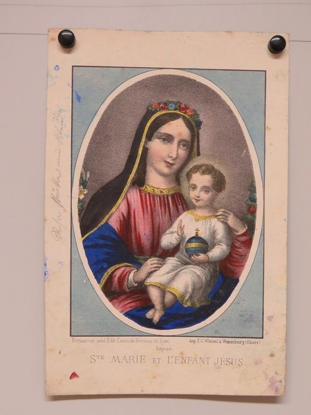 STE. MARIE ET L'ENFANT JESUS. (titre inscrit, français)